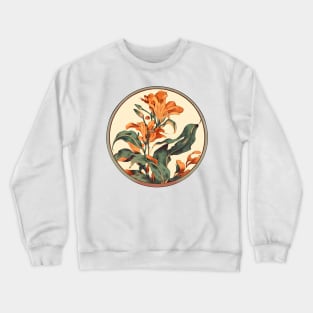 Orange Iris Crewneck Sweatshirt